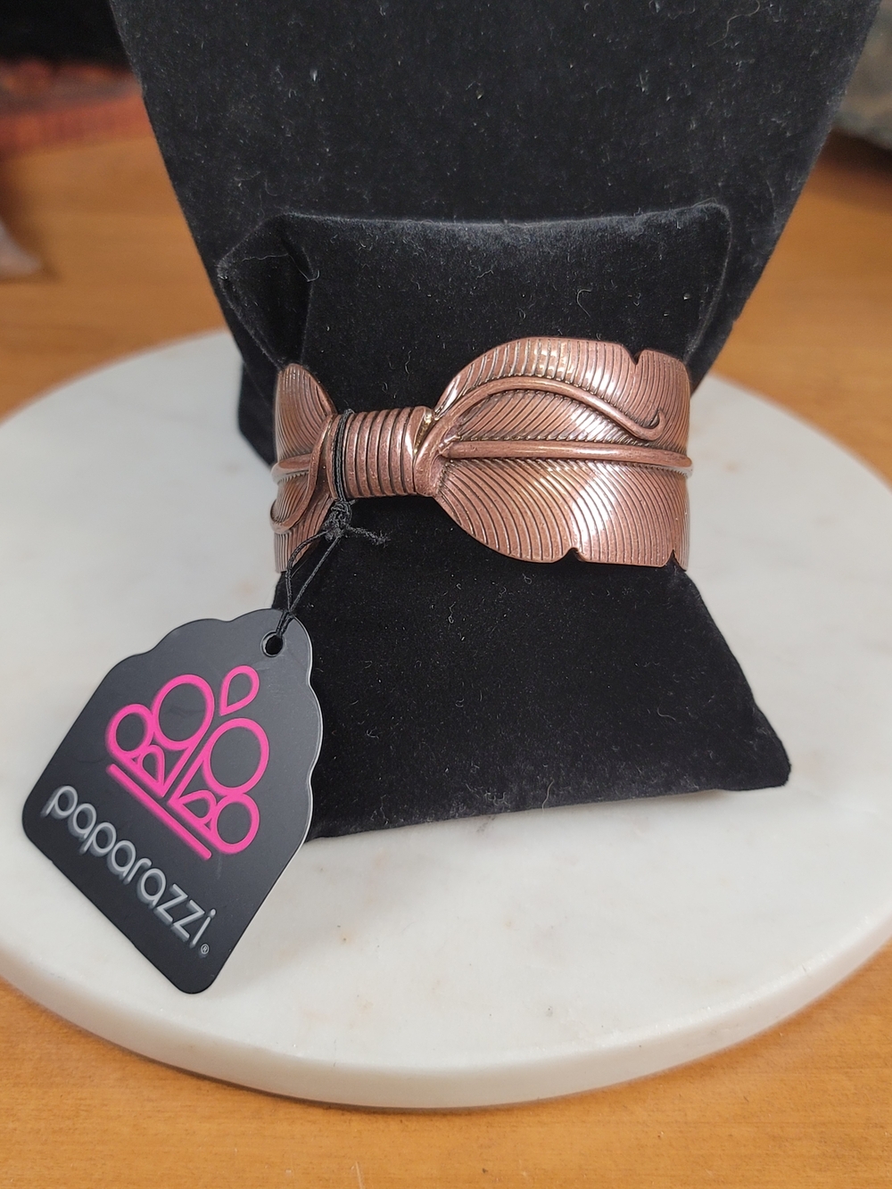 Paparazzi Copper Feather Cuff Bracelet